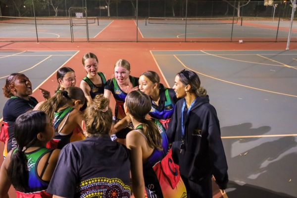 Hedland Shooting Stars participants on Day 1 of the camp