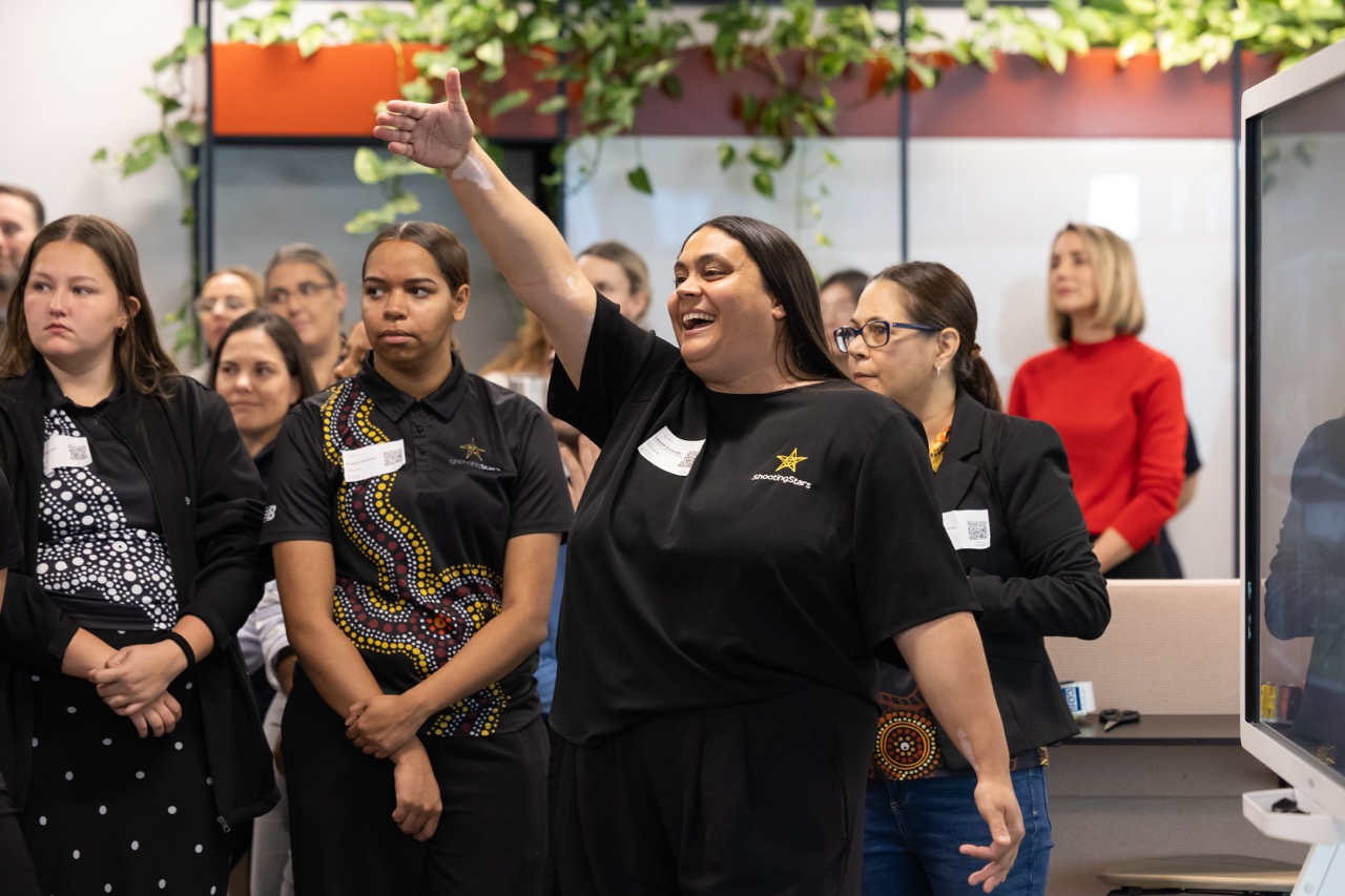 Shooting Stars presentation at CBH Group Perth office's NAIDOC Week celebrations 