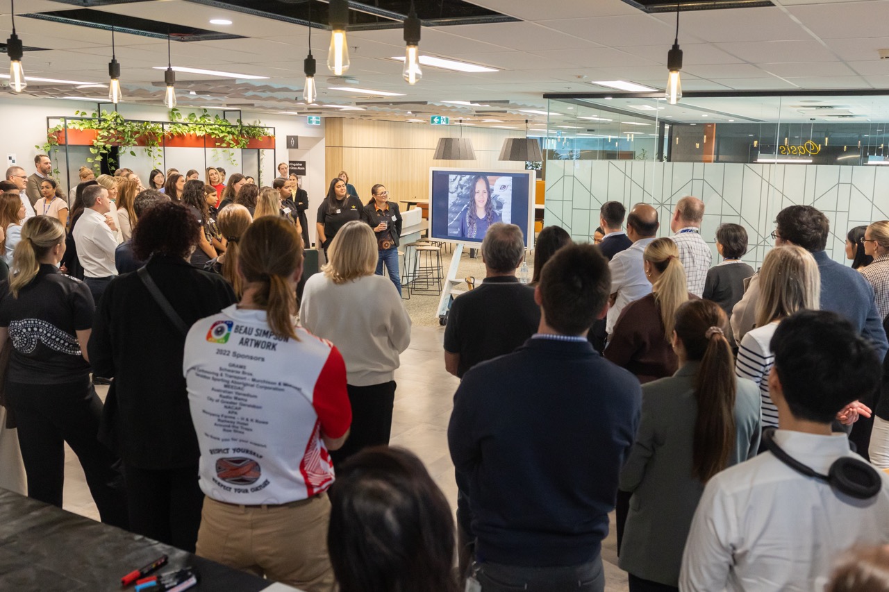 Shooting Stars presentation at CBH Group Perth office's NAIDOC Week celebrations 